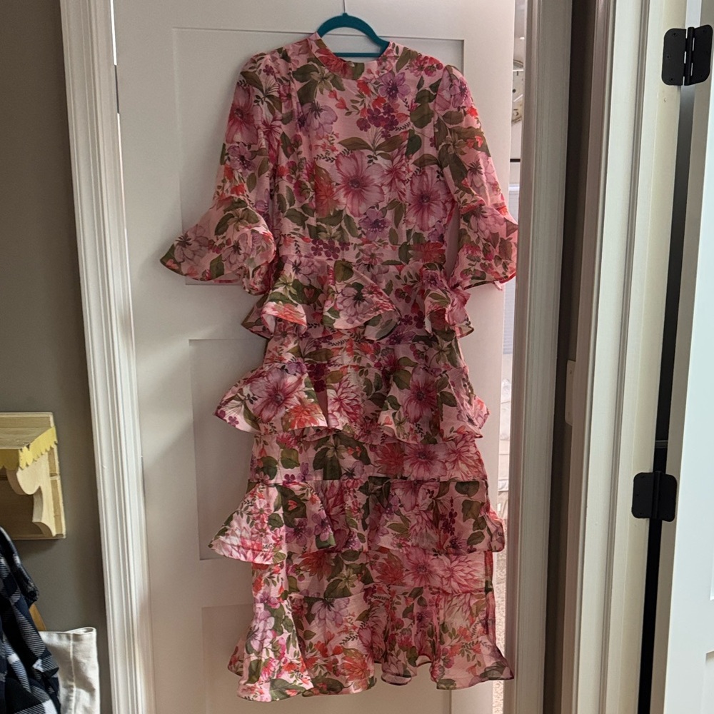 Floral Pink Maxi Dress